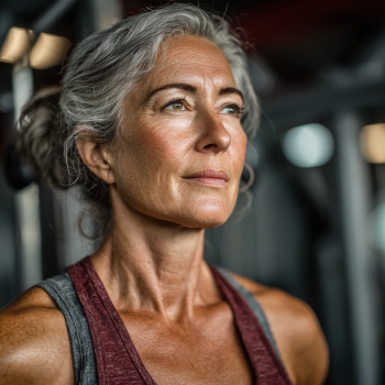 Persona over 50 che pratica esercizi FlexSphere